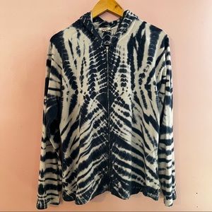 Tie dye light weight zip up sweater